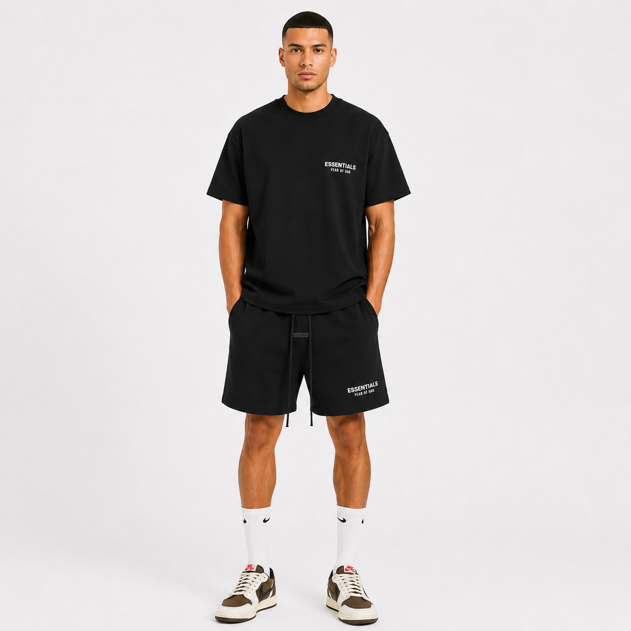 Jet Black White Summer Set